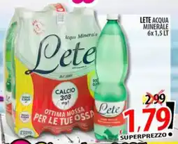 Il Genio Supermercato Lete acqua minerale offerta