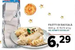 Todis Filetti di baccala offerta