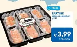 MD Discount TARTINE salmone e gamberi offerta