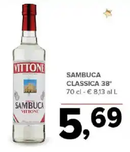 Todis Sambuca classica 38° VITTONE offerta