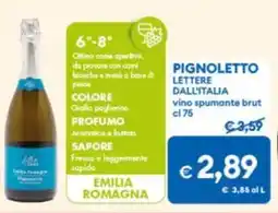 MD Discount Pignoletto LETTERE DALL'ITALIA offerta