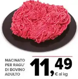 Todis Macinato per ragu di bovino adulto offerta