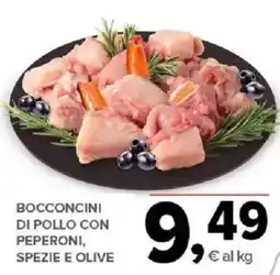 Todis Bocconcini di pollo con peperoni, spezie e olive offerta