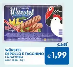 MD Discount Würstel di pollo e tacchino LA FATTORIA offerta