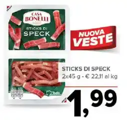 Todis Sticks di speck CASA BONELLI offerta