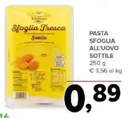 Todis Pasta sfoglia all'uovo sottile offerta
