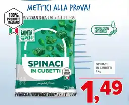 Todis BONTAdell' ORTO Spinaci in cubetti offerta