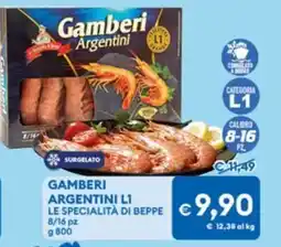 MD Discount Gamberi argentini L1 LE SPECIALITÀ DI BEPPE offerta