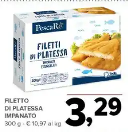 Todis PescaRe filetto di platessa impanato offerta