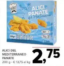 Todis Alici del mediterraneo panate offerta