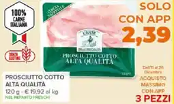 Todis Prosciutto cotto alta qualità offerta