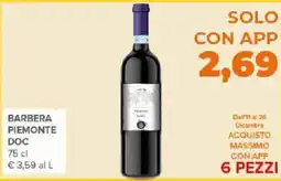 Todis Barbera piemonte DOC offerta