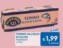 MD Discount Tonno all'olio di oliva POSEIDON offerta