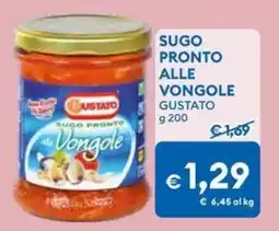 MD Discount Sugo pronto alle vongole GUSTATO offerta