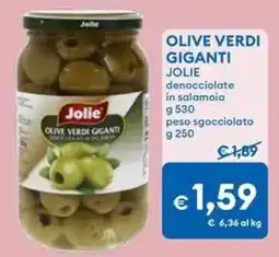 MD Discount Olive verdi giganti JOLIE offerta