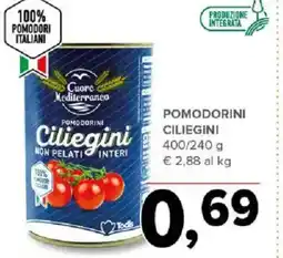 Todis Cuore mediterraneo pomodorini ciliegini offerta