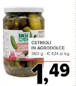 Todis BONTA dell' ORTO Cetriolin agrodolce offerta