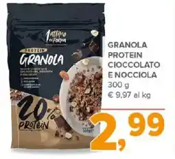 Todis Granola protein cioccolato e nocciola offerta
