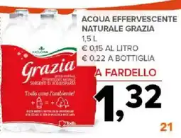Todis Acqua effervescente naturale GRAZIA offerta