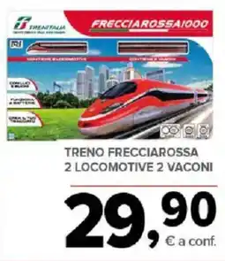 Todis Treno frecciarossa 2 locomotive 2 vaconi offerta