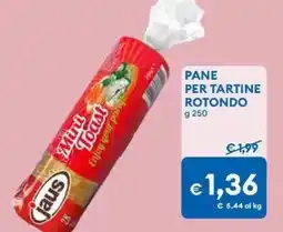 MD Discount Pane per tartine rotondo offerta