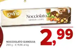 Todis Nocciolato gianduia LOVING offerta
