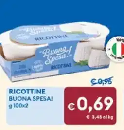 MD Discount Ricottine BUONA SPESA! offerta