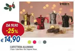 Galassia Pezzetti caffettiera alluminio offerta