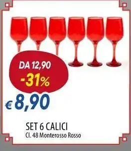 Excelsa set 6 calici