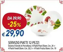 Galassia Excelsa servizio piatti 12 pezzi offerta