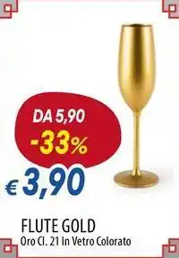 Galassia Excelsa flute gold offerta