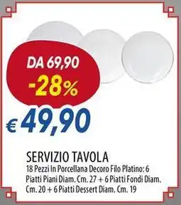 Galassia Tognana servizio tavola offerta