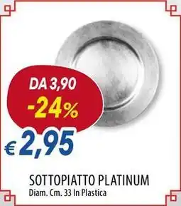 Galassia Excelsa sottopiatto platinum offerta