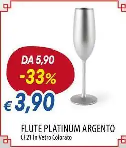 Galassia Excelsa flute platinum argento offerta