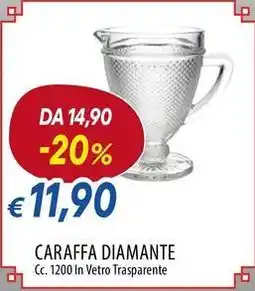 Galassia Tognana caraffa diamante offerta