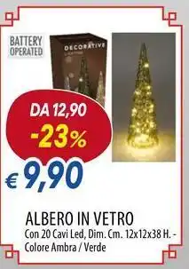 Galassia Albero in vetro offerta
