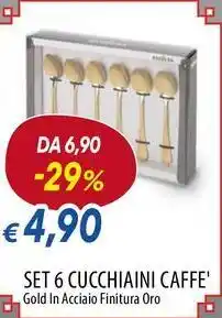 Galassia Excelsa set 6 cucchiaini caffe offerta
