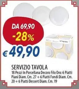 Galassia Tognana servizio tavola offerta