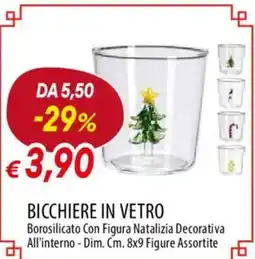 Galassia Bicchiere in vetro offerta