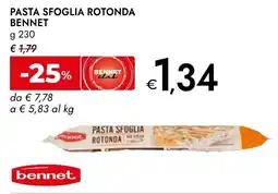 Bennet Pasta sfoglia rotonda BENNET offerta