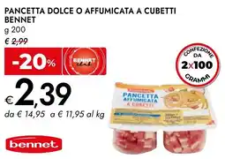 Bennet Pancetta dolce o affumicata a cubetti BENNET offerta