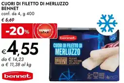 Bennet Cuori di filetto di merluzzo BENNET offerta
