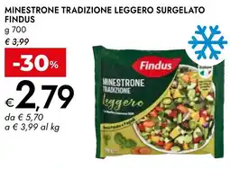 Bennet Minestrone tradizione leggero surgelato FINDUS offerta