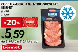Bennet Code gambero argentino surgelate BENNET offerta