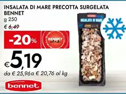 Bennet Insalata di mare precotta surgelata BENNET offerta