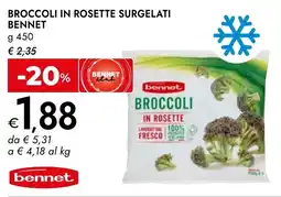 Bennet Broccoli in rosette surgelati BENNET offerta