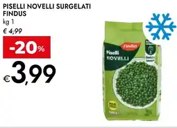 Bennet Piselli novelli surgelati FINDUS offerta