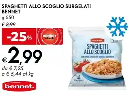 Bennet Spaghetti allo scoglio surgelati BENNET offerta