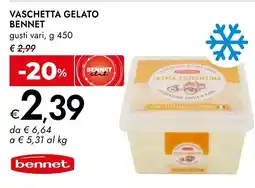 Bennet Vaschetta gelato BENNET offerta