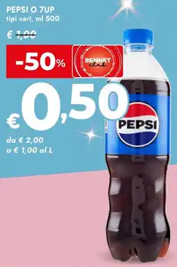 Bennet PEPSI O 7UP offerta